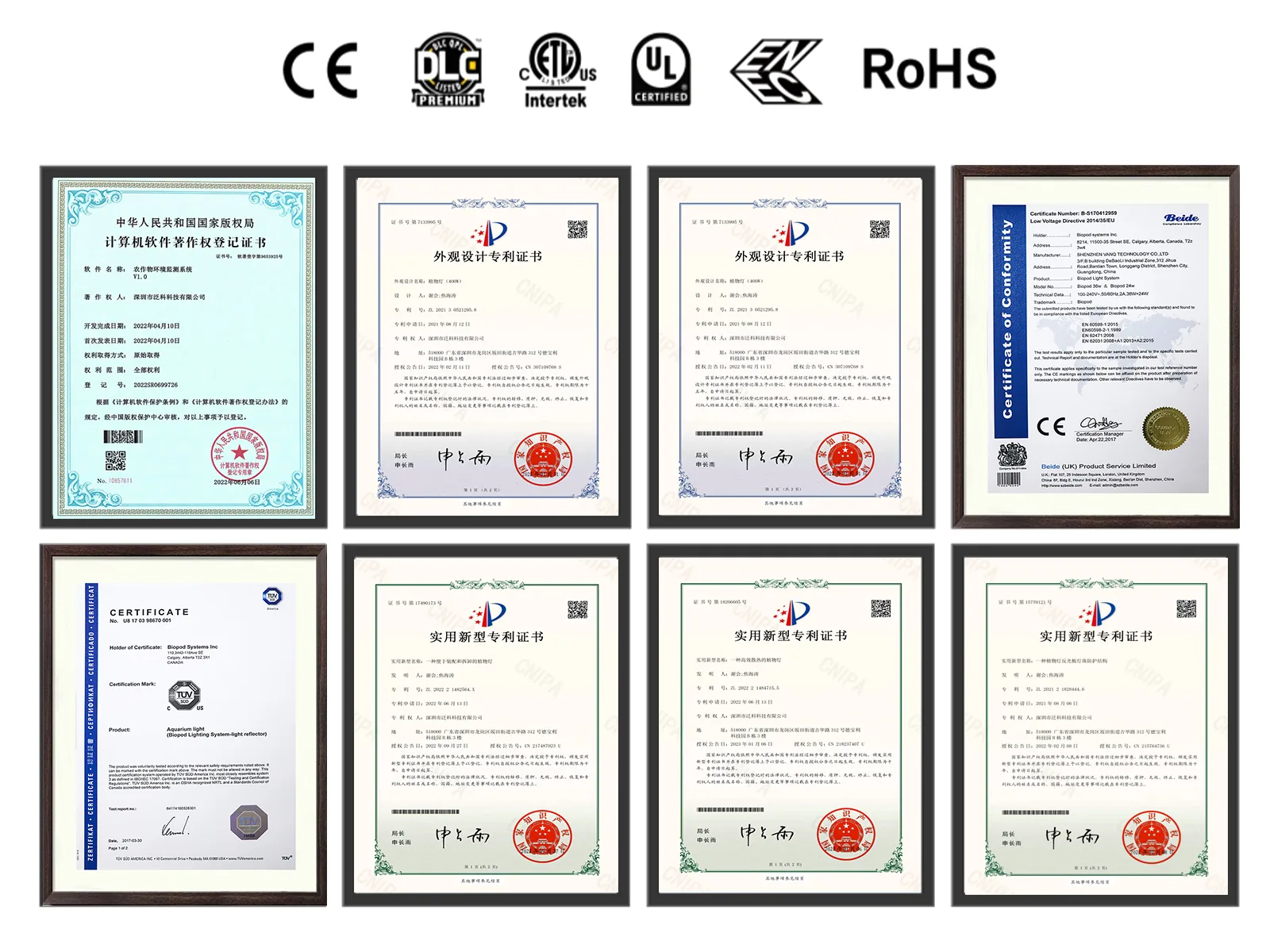 Certificates