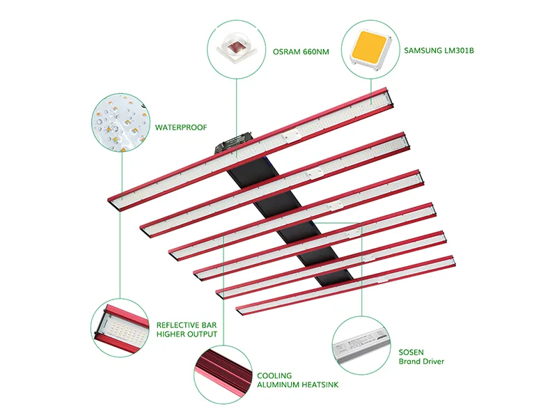 720W Grow Light IP65 Waterproof Design