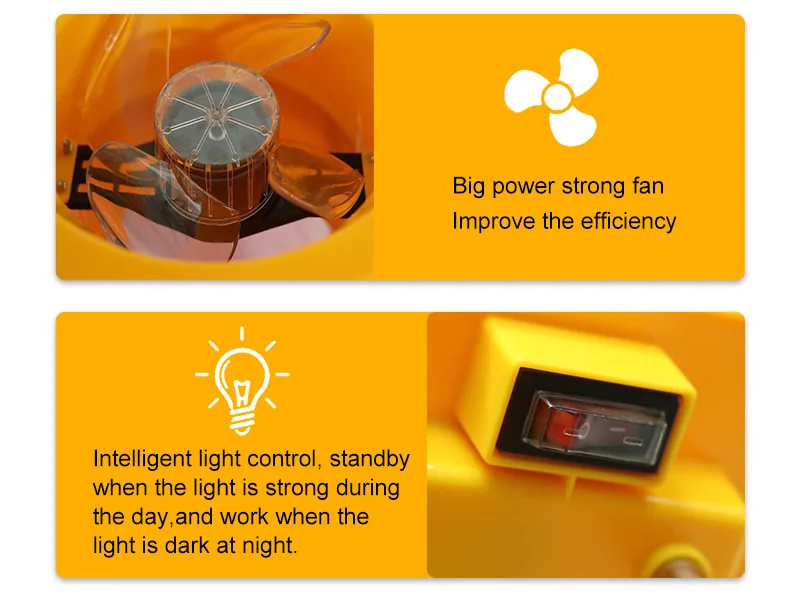 Wind Type Insecticidal Lamp Solar Model