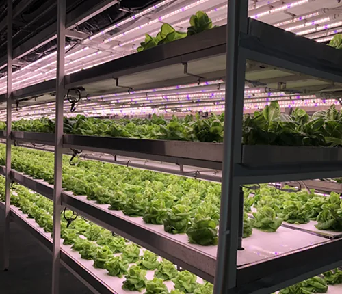 Leafy vegetable planting