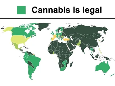 Countries that have legalized marijuana